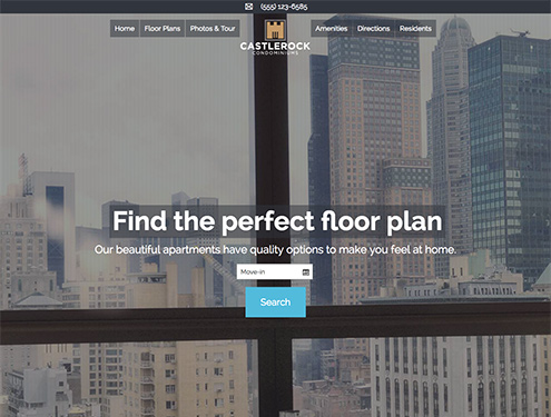 Castle Premium apartment website design